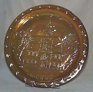 Indiana glass bicentennial series plate