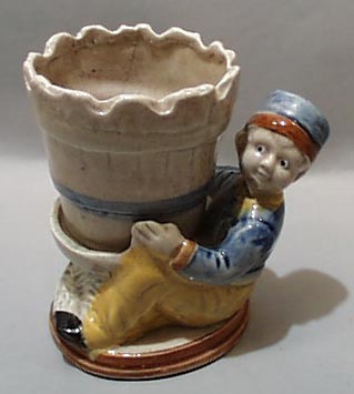 Unusual Holland Boy Holding Flowerpot