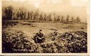 Photo Postcard WWII men in mess hall line