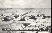 US 5th Army Ducks Beachhead Anzio Italy 1944