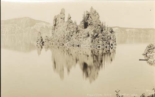 Phantom Ship Crater Lake Postcard