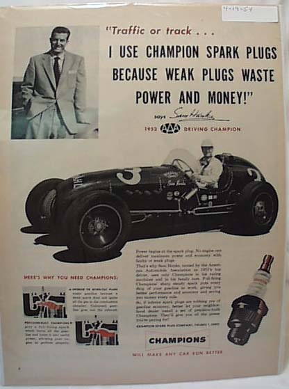 Sam Hanks ad for Champion