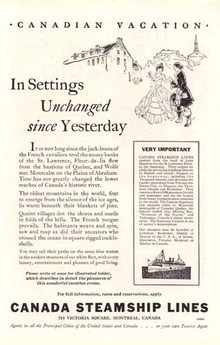 Canadian National Railway or Steamship Ad1900