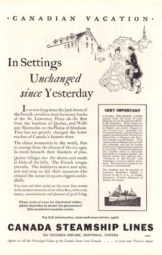 Canadian National Railway or Steamship Ad1900