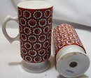 1960's Red Orange Porcelain S&P Shakers