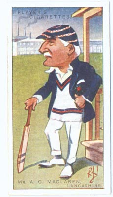 Cigarette Tobacco Card of A. C.Maclaren