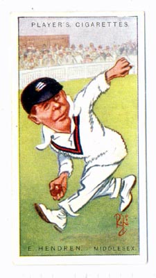 Cigarette Tobacco Card of E. Hendren