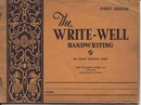 Write-Well Handwriting First Grade Book