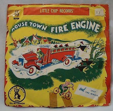 Little Chip Record Mouse Town Fire Engine #25
