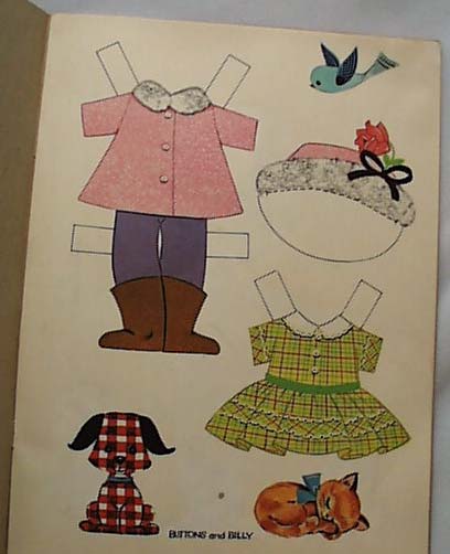 Buttons & Billy Paper Doll Clothing 1948