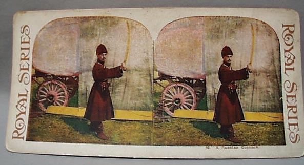Stereo Card #46 A Russian Cossack