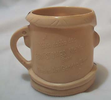 Fred Flintstone advertising mug, blue necktie