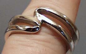 Unusual Silver Tone Ring