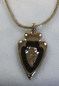 Royal Indian Arrow Pendant Silver tone
