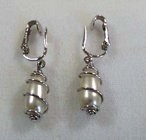 Sarah Coventry Faux Pearl Earrings