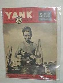 Yank the army weekly, Feb. 9, 1945.,vol. 3 no. 34 featuring Bartender from Brooklyn