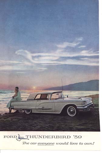 This is a 1959 Ford Thunderbird ad