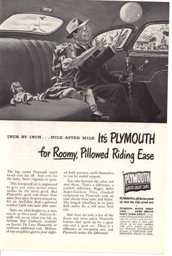 Inch by inch mile after mile it's Plymouth