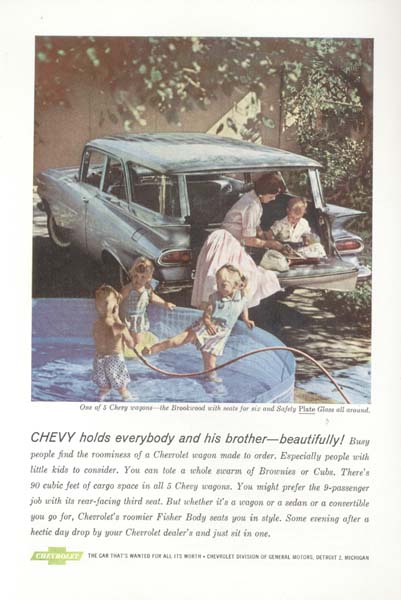 Chevrolet Blue Brookwood Stationwagon 1958