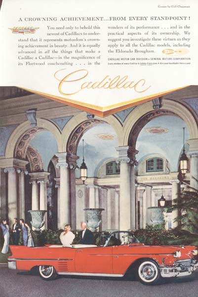 1959 Cadillac Eldorado Brougham in Red Ad