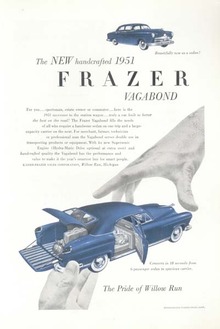Frazier Vagabond 1951 Ad Kaiser Frazer Blue