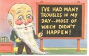 Professor's advice Postcard, Many troubles
