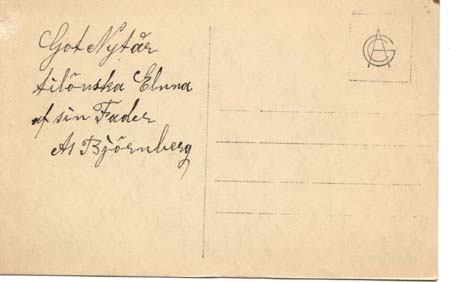 Amnehar Ads Alderdomshem Gullspag Postcard
