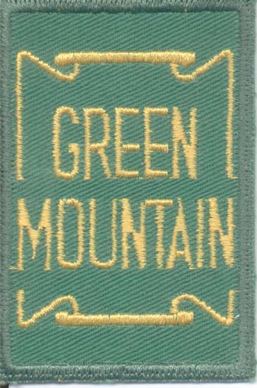 Green mountain railroad patch, mint condition