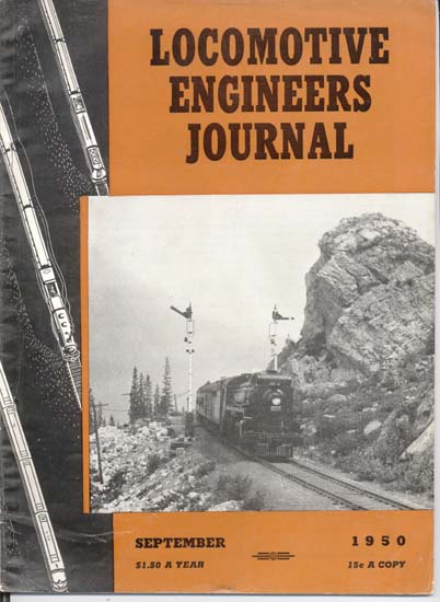 Locomotive Engineers Journal Sep1950 magazine