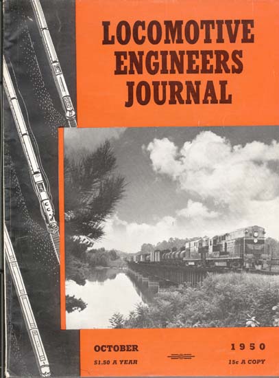 Locomotive Engineers Journal Oct1950 magazine