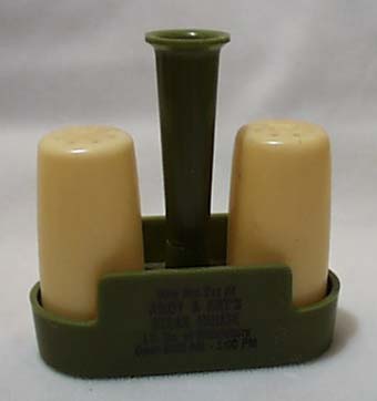 BBB Plastic S&P Set Andys Steak House Adv
