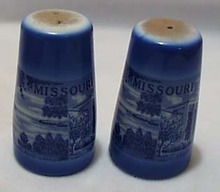Blue Souvenir St Louis Mo S&P Porcelain
