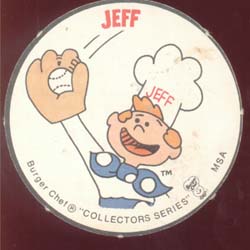 Baseball Burger Chef Card Lezcano