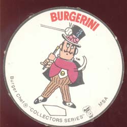 Baseball Burger Chef Card Augustine
