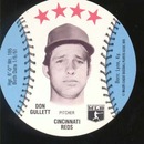 Baseball Ice cream Cup Cap Card Don Gullett