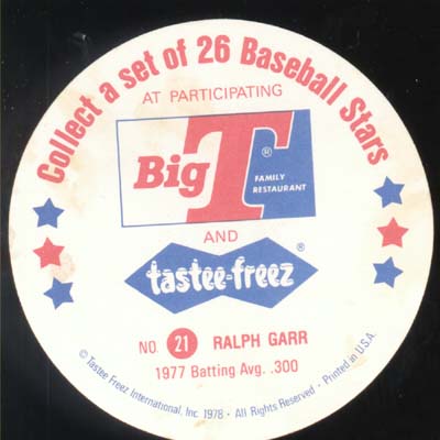 Baseball Ice cream Cup Cap Card Garr