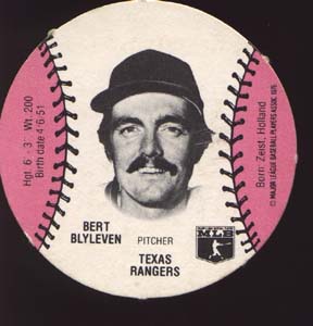 Burger Chef Baseball Card Blyleven