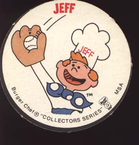 Burger Chef Baseball Card Garr