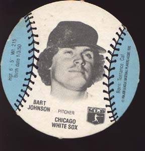 Burger Chef Baseball Card Johnson
