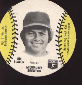 Burger Chef Baseball Card Slaton
