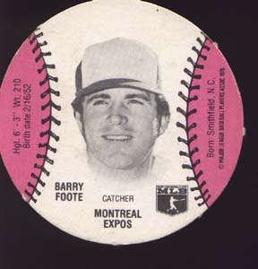 Burger Chef Baseball Card Foote