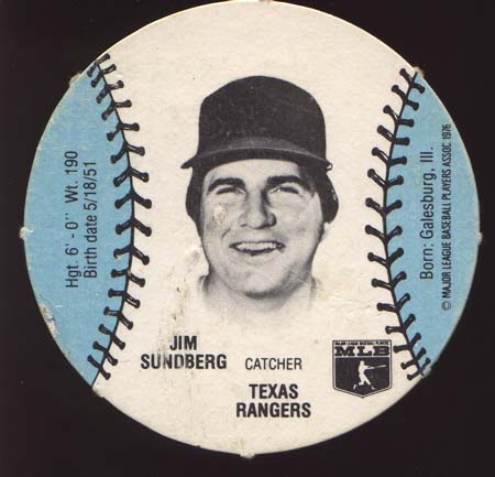Burger Chef Round Baseball Card Sundberg