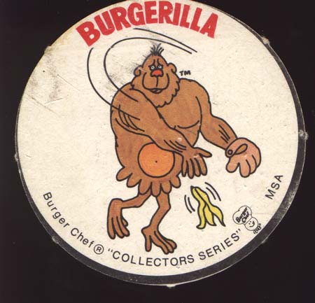 Burger Chef Round Baseball Card Sundberg