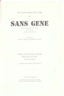 Sans Gene opera by Central Senior Glee Club