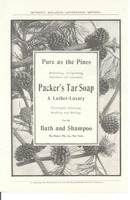 Packer Mfg. Tar Soap Ad This is an ad for Th