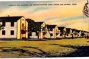 San Antonio aviation post card, barracks and quarter postcard, 40's