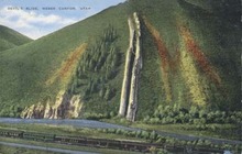 Postcard Devils Slide Utah