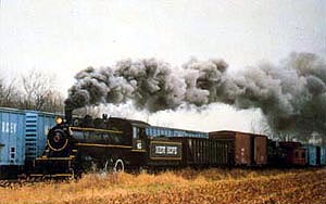 New Hope Steam #40 RR Train postcard