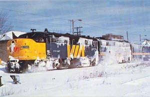 Ocean Limited #6788 RR train postcard