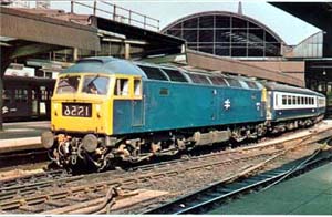 RR Train British Rail at Newcastle Station